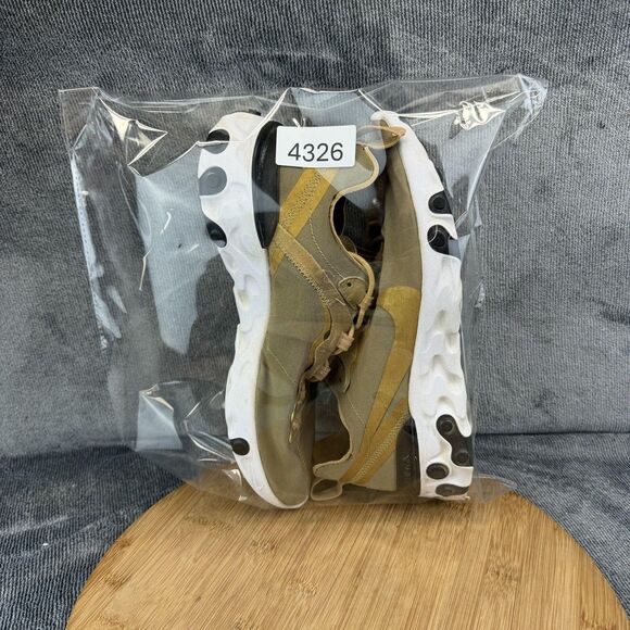 Nike React Element 55 Shoes Mens Size 8.5 Beige Low Top Sneakers BQ6166-700 main image 6